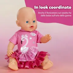 Baby Born Vestitino Fenicottero 43 Cm - Bambole e accessori