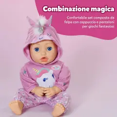 Baby Born Completo Unicorno 43 Cm - Bambole e accessori