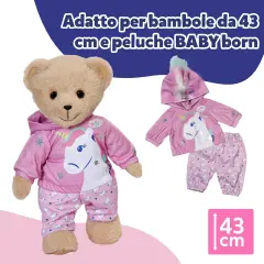 Baby Born Completo Unicorno 43 Cm - Bambole e accessori