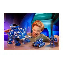 Armorsaurs Evolver Cobalt - Figura 2 in 1 trasformabile da dinosauro a veicolo - action figures ed accessori