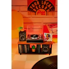 Mga's Miniverse Real Music Record Player - Giradischi Funzionante - collezionabili bambina