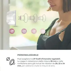 Tiralatte Elettrico Materno Indossabile Smart Wear 3 Fasi - allattamento