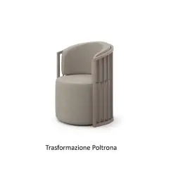 Erbesi Forever set Pouf + Schienale Tortora - collezioni