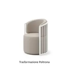 Erbesi Forever set Pouf + Schienale Bianco - collezioni