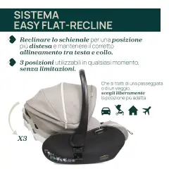 Chicco  Seggiolino Auto First Seat Recline I-size Como Lake Lake Ed. Limitata - neonati 40-87 cm (0-1 anno)