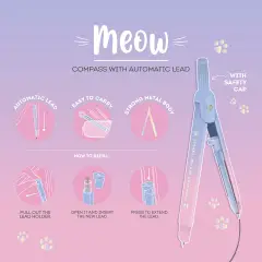 Legami - Meow Compasso Con Mina Automatica Kitty Gattino - legami