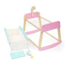 Culla A Dondolo In Legno Per Bambole Dolci Nanne Hape - Primi giochi