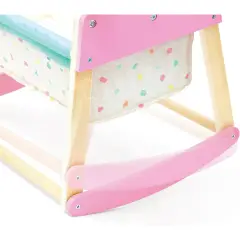 Culla A Dondolo In Legno Per Bambole Dolci Nanne Hape - Primi giochi