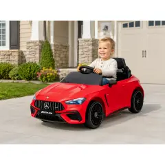 Auto Elettrica Per Bambini Mercedes Cle Benz Rossa - auto