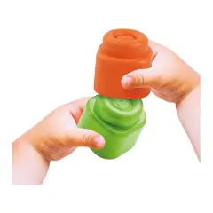 Clementoni Soft Clemmy Pink: 20 Mattoncini Morbidi Lavabili, 6-36 Mesi - Prime costruzioni soffici