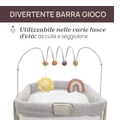 Chicco Baby Hug 4in1 Armonia Scandinavian – Culla, Sdraietta, Seggiolone e Prima Sedia 0-36 Mesi - sdraiette