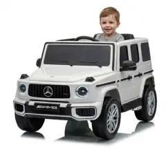 Auto Elettrica Mercedes AMG G63 per Bambini 12V, Bianca - auto