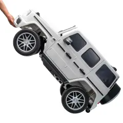 Auto Elettrica Mercedes AMG G63 per Bambini 12V, Bianca - auto