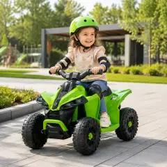 Quad Elettrico 6V per Bambini Can-Am Renegade ATV, Licenza Ufficiale, Verde - moto