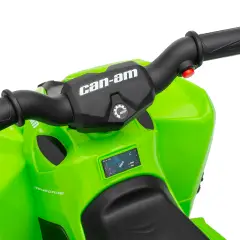 Quad Elettrico 6V per Bambini Can-Am Renegade ATV, Licenza Ufficiale, Verde - moto