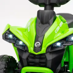 Quad Elettrico 6V per Bambini Can-Am Renegade ATV, Licenza Ufficiale, Verde - moto