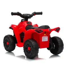 Quad Elettrico 6V per Bambini Can-Am Renegade ATV, Licenza Ufficiale, Rosso - moto