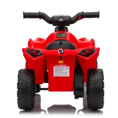 Quad Elettrico 6V per Bambini Can-Am Renegade ATV, Licenza Ufficiale, Rosso - moto