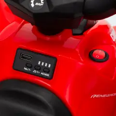 Quad Elettrico 6V per Bambini Can-Am Renegade ATV, Licenza Ufficiale, Rosso - moto