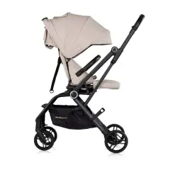 Passeggino Go Twist Latte con Seduta Girevole 360° – Reclinabile, Leggero e Compatto fino a 22 kg - passeggini compatti