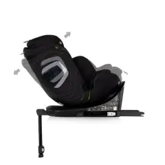 Chipolino Seggiolino Auto Clima Air Blackberry i-Size 360 ISOFIX – 40-150 cm con Termocomfort - bambini 40-150 cm (0-12 anni)
