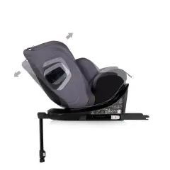 Chipolino Seggiolino Auto Clima Air Anthracite i-Size 360 ISOFIX – 40-150 cm con Termocomfort - bambini 40-150 cm (0-12 anni)