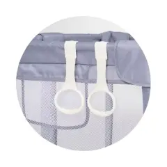 Box Recinto Sienna 150x150 Grigio Pieghevole – Area Gioco Bambini con Rete Traspirante - box