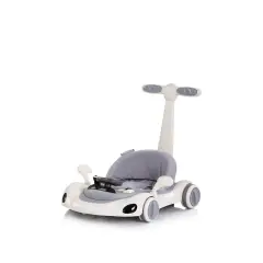 Girello Happy Walker 5 in 1 Grey - Multifunzione con Luci, Suoni, Dondolo e Modalità Salto. - girelli