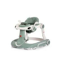 Girello Happy Walker 5 in 1 Basil - Multifunzione con Luci, Suoni, Dondolo e Modalità Salto. - girelli