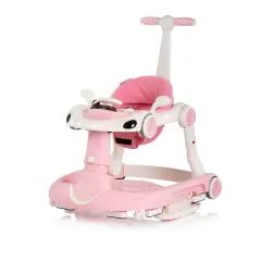 Girello Happy Walker 5 in 1 Pink - Multifunzione con Luci, Suoni, Dondolo e Modalità Salto. - girelli