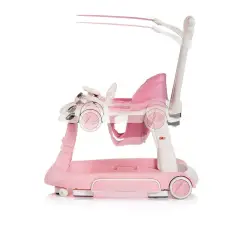 Girello Happy Walker 5 in 1 Pink - Multifunzione con Luci, Suoni, Dondolo e Modalità Salto. - girelli