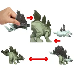 Jurassic World Mayhem Mix-Ups Stegosaurus JLF11 - action figures ed accessori