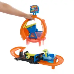Hot Wheels City Mega Loop Car Wash JHL97 - Veicoli, garage e piste