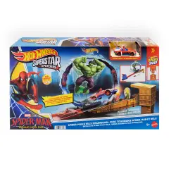 Hot Wheels Spider-Man e Hulk Spacca JMR29 - Veicoli, garage e piste