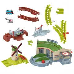 Thomas & Friends Capanno di Tidmouth JLL36 - Veicoli, garage e piste