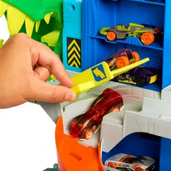 Hot Wheels City Ult T-Rex Garage Jhl98 - Veicoli, garage e piste