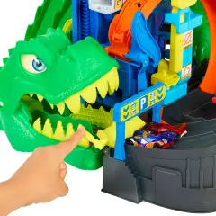Hot Wheels City Ult T-Rex Garage Jhl98 - Veicoli, garage e piste