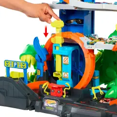 Hot Wheels City Ult T-Rex Garage Jhl98 - Veicoli, garage e piste