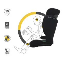 Seggiolino Auto Kinderkraft I-spark 2 Plus I-size Black 100-150cm - bambini 100-150 cm (4-12 anni)