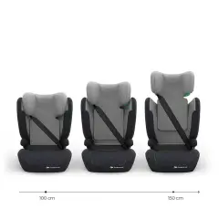Seggiolino Auto Kinderkraft I-spark 2 Plus I-size Grey 100-150cm - bambini 100-150 cm (4-12 anni)