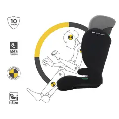 Seggiolino Auto Kinderkraft I-spark 2 Plus I-size Grey 100-150cm - bambini 100-150 cm (4-12 anni)