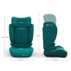 Seggiolino Auto Kinderkraft I-spark 2 Plus I-size Green 100-150cm - bambini 100-150 cm (4-12 anni)