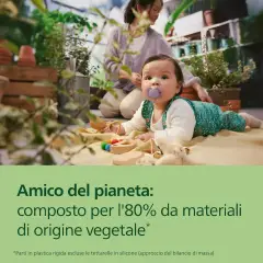 Ciuccio Philips Avent Ultra Soft 6-18M Viola/Rosso Pastello - ciucci