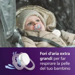 Ciuccio Philips Avent Ultra Air Night +18M Tucano/Ghepardo - ciucci