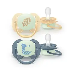 Ciuccio Philips Avent Ultra Soft Night 6-18M Foglia/Cerbiatto - ciucci