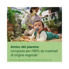 Ciuccio Philips Avent Ultra Soft 6-18M Verde/Blu Pastello - ciucci