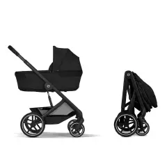 Cybex Duo Balios S Lux Con Navicella Richiudibile Moon Black - trio e modulari