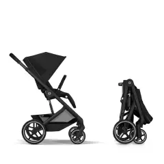 Cybex Duo Balios S Lux Con Navicella Richiudibile Moon Black - trio e modulari