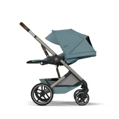 Cybex Duo Balios S Lux Con Navicella Richiudibile Stormy Blue - trio e modulari