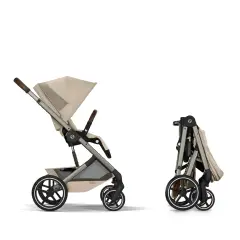 Cybex Duo Balios S Lux Con Navicella Richiudibile Almond Beige - trio e modulari